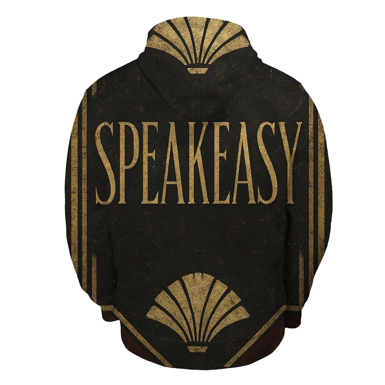 Art Deco 1920s Speakeasy Entrance Sign Graphic pullover hoodies