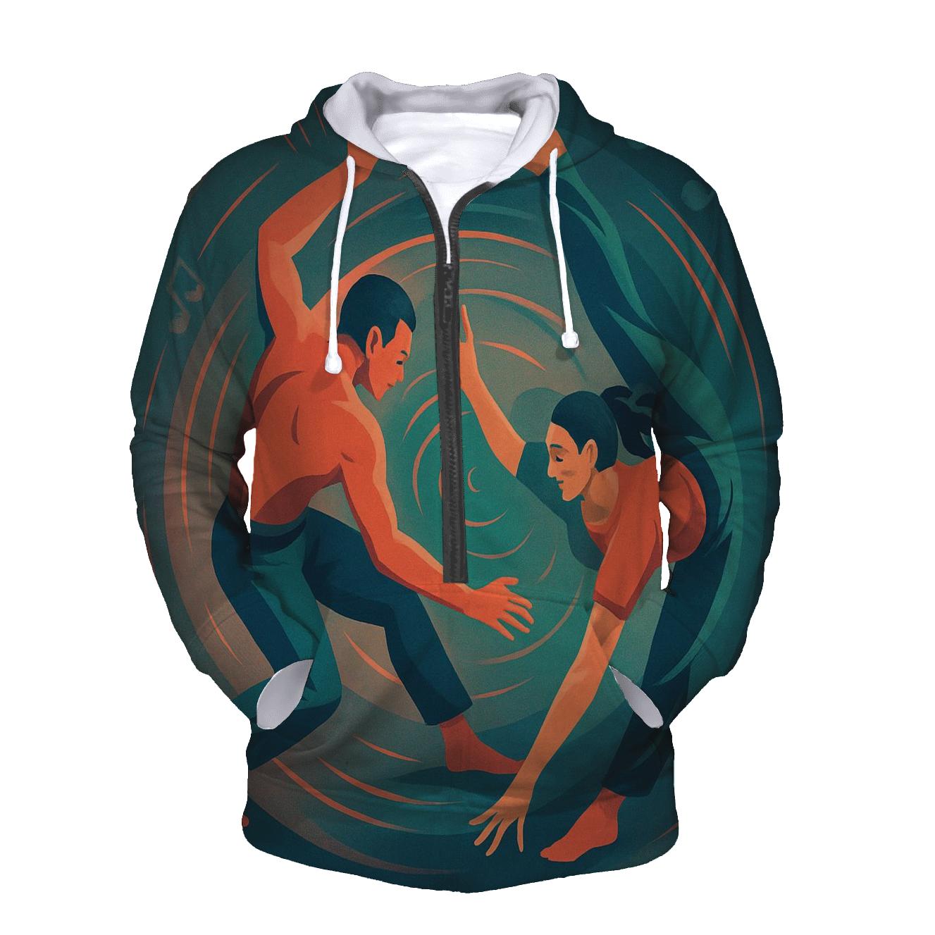 Capoeira Spiral Rhythm Brazil graphic hoodies