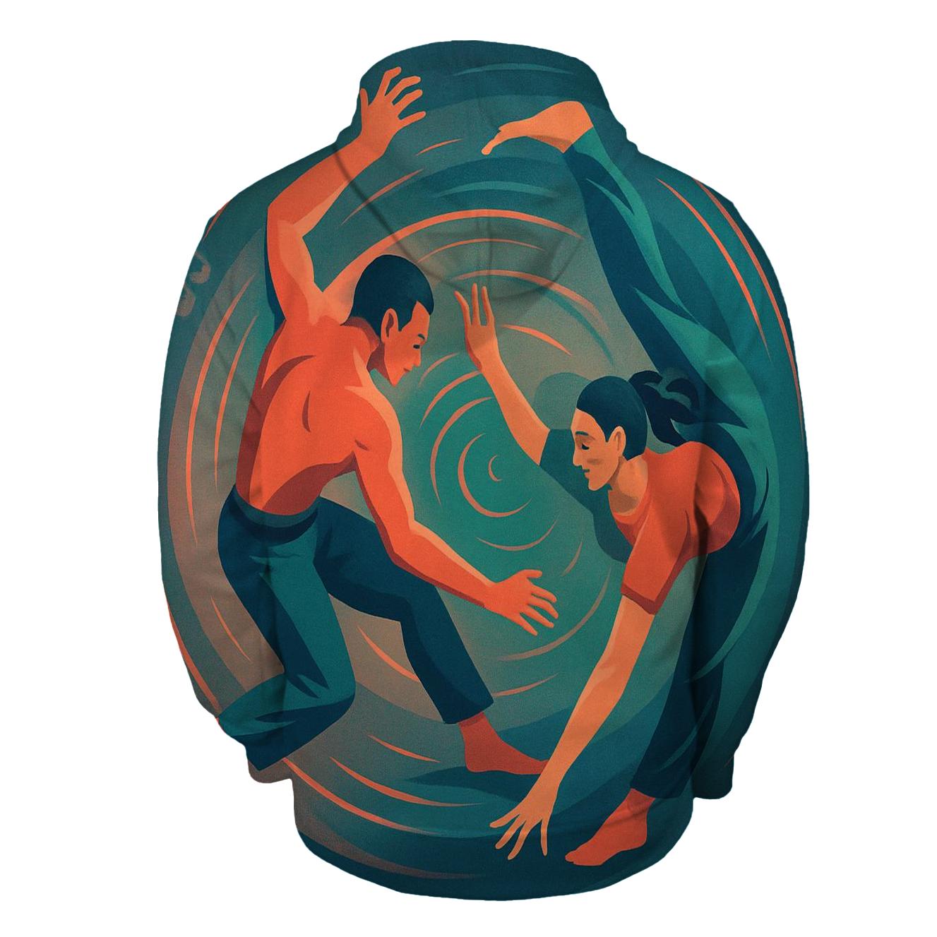 Capoeira Spiral Rhythm Brazil graphic hoodies