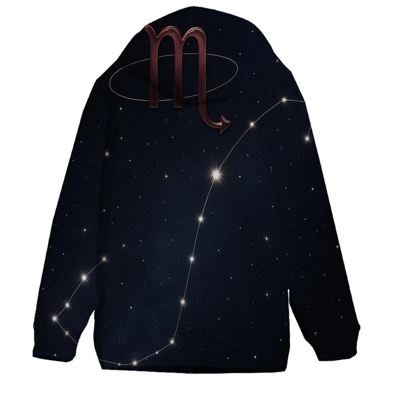 Scorpio Fixed Star Stinger Chart premium hoodies