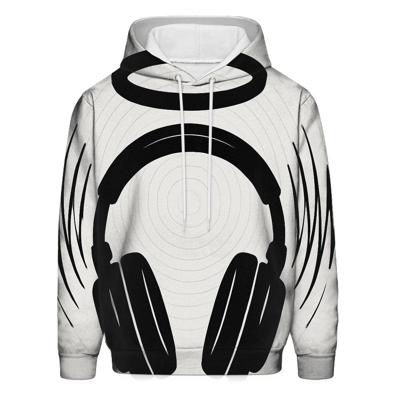 Monochrome Headphone Halo heavyweight hoodies