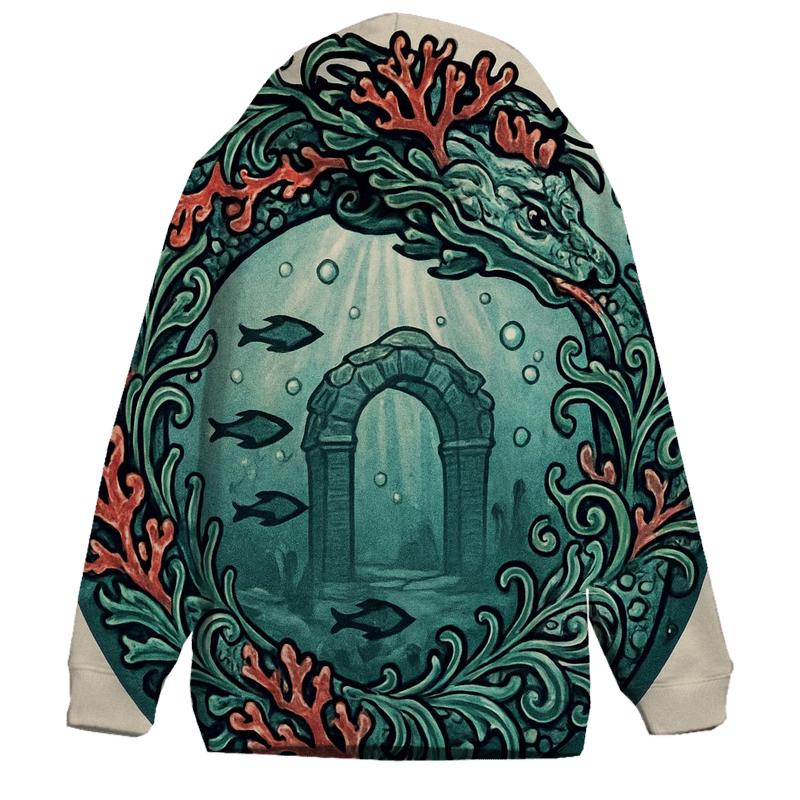 Coral Reef Ouroboros Guardian lightweight hoodies
