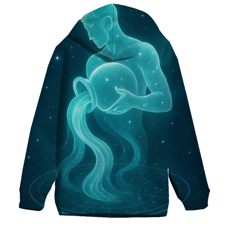 Aquarius Water Bearer Nebula Pour hoodie designs