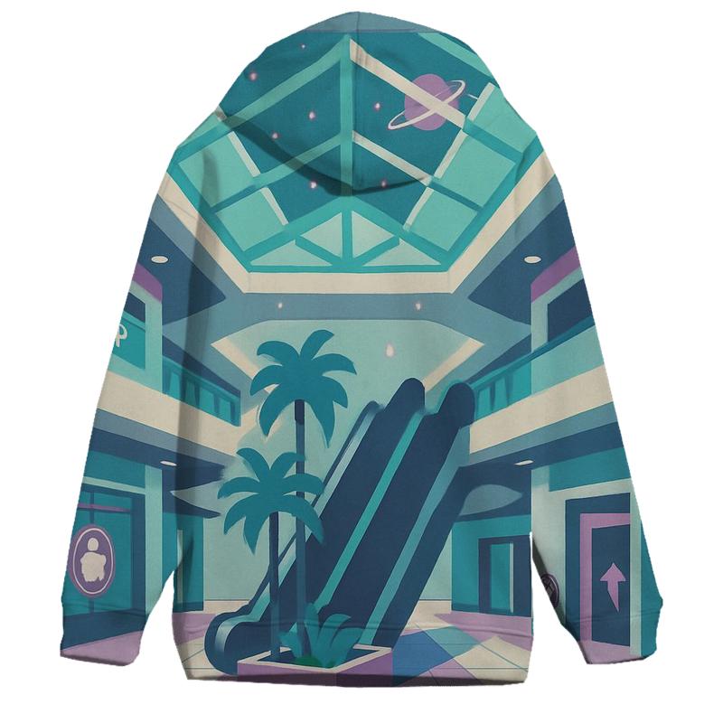 Vector Space Mall Atrium printed hoodies