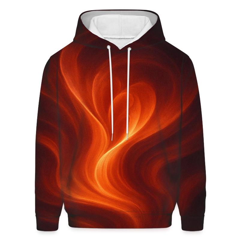 Molten Copper Bloom lightweight hoodies