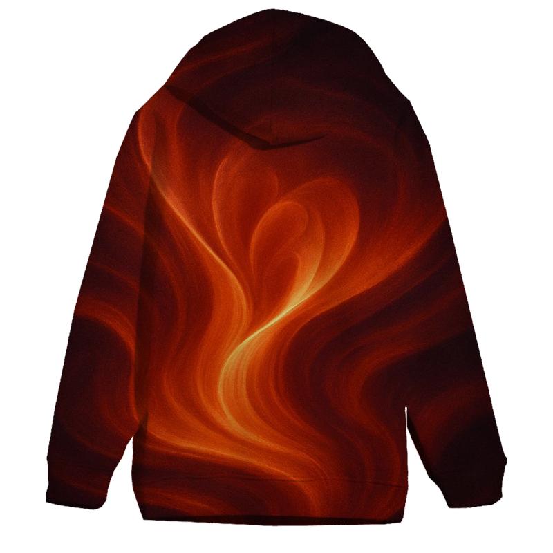 Molten Copper Bloom lightweight hoodies