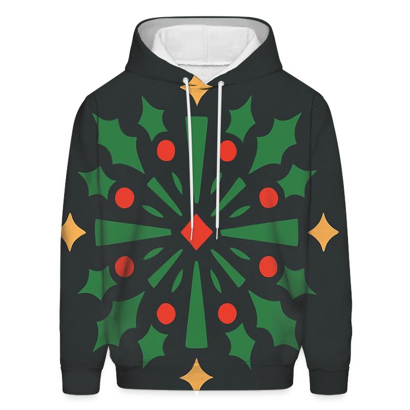 Holly Leaf Nebula Burst zip-up hoodies