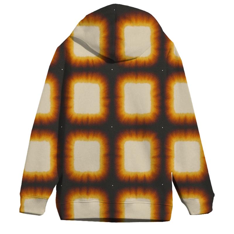 Itajime Eclipse Window Grid zip-up hoodies