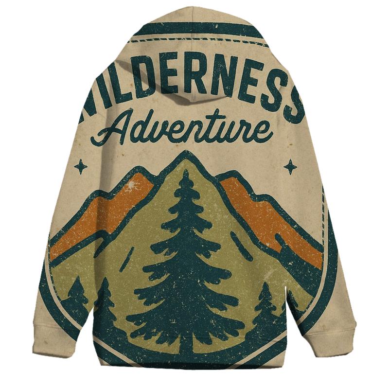 Retro 1970s National Park Ranger Badge Scene premium hoodies