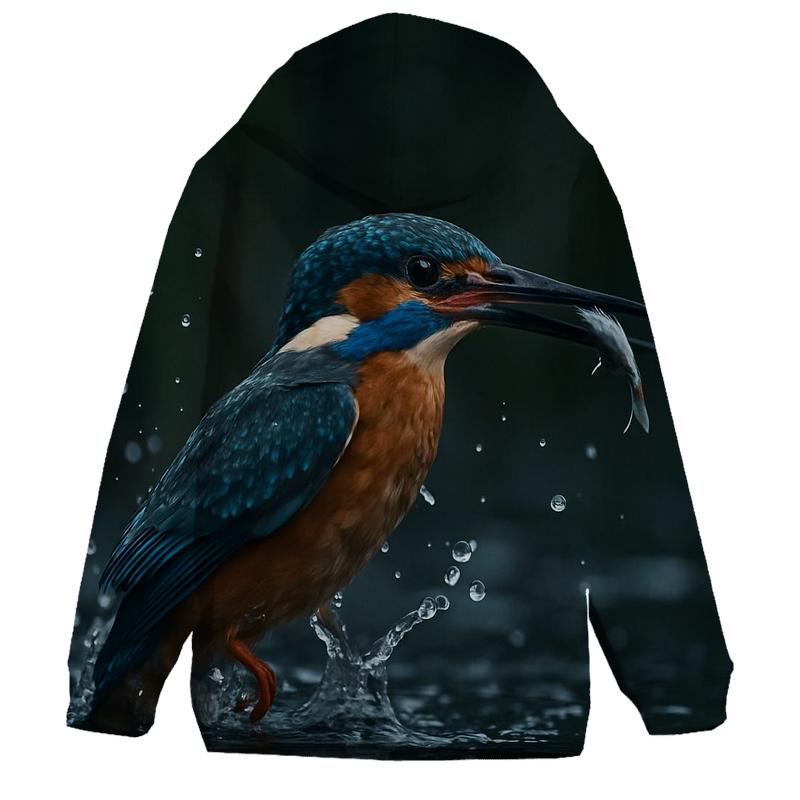 Riverglass Kingfisher Strike pullover hoodies