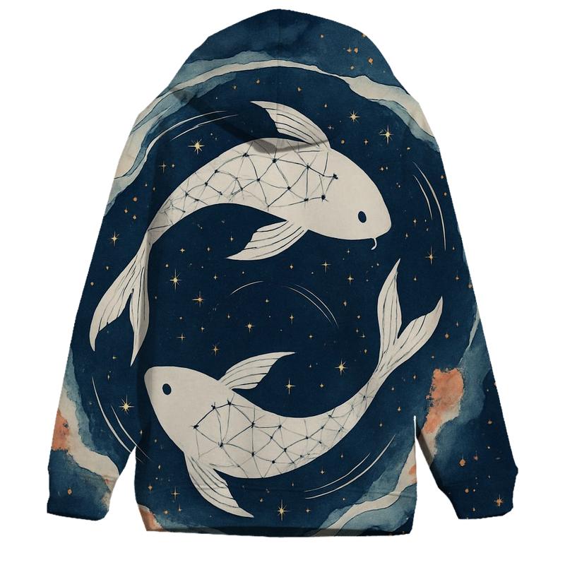 Koi Constellation Ink Flow zip-up hoodies