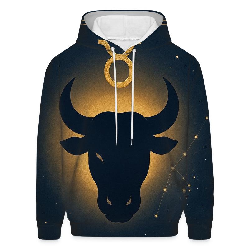 Taurus Bull Horn Crescent Emblem hoodie styles