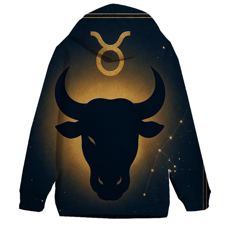 Taurus Bull Horn Crescent Emblem hoodie styles