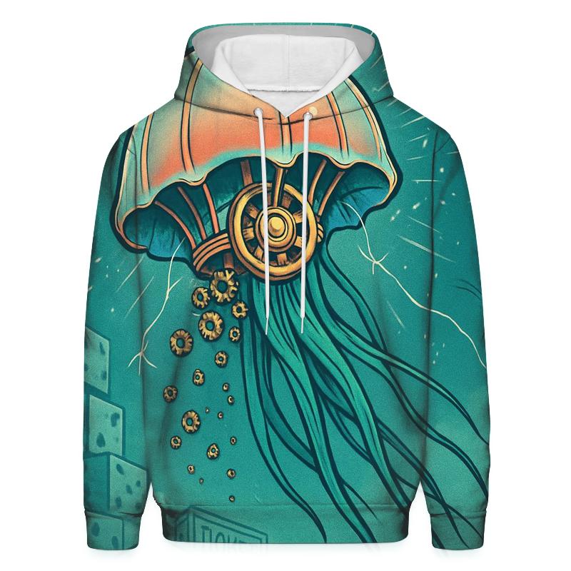 Clockwork Jellyfish Parade graphic hoodies