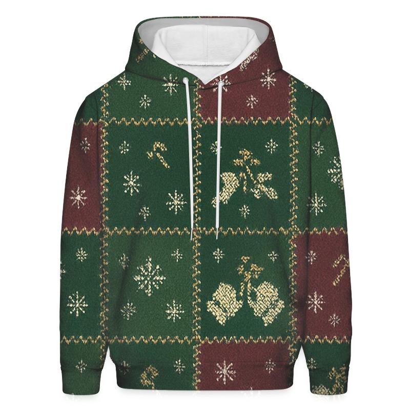 Mistletoe Mittens Patchwork Parade Design graphic hoodies