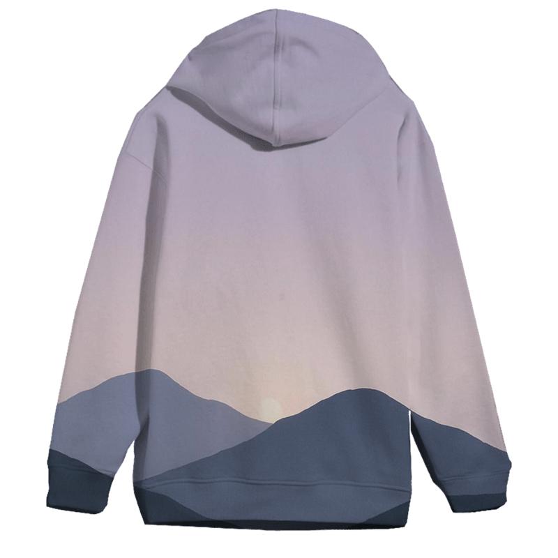 Mountain Silence Gradient hoodie styles
