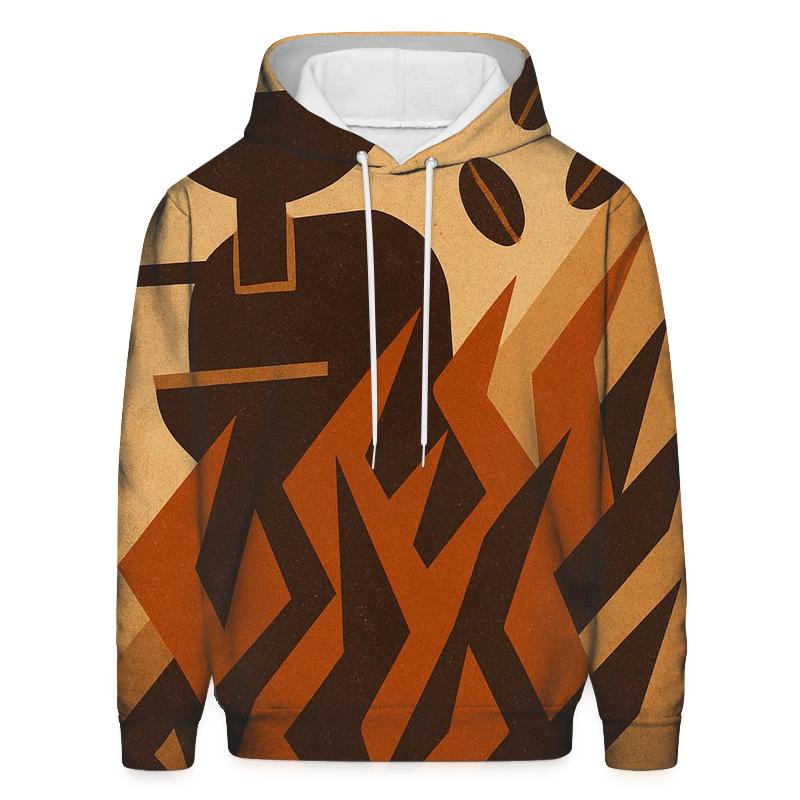 Roast Flame Geometry designer hoodies