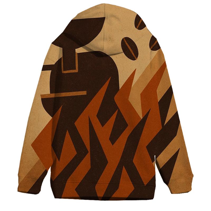 Roast Flame Geometry designer hoodies