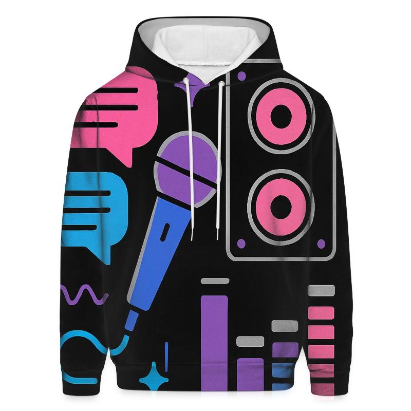 Chrome Karaoke Night Icons hoodies fashion