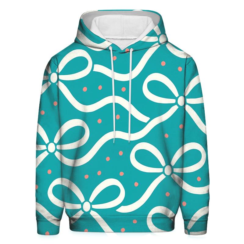 Aurora Ribbon Gift Wrap Pattern custom hoodies