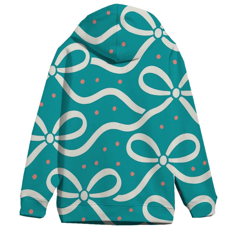 Aurora Ribbon Gift Wrap Pattern custom hoodies