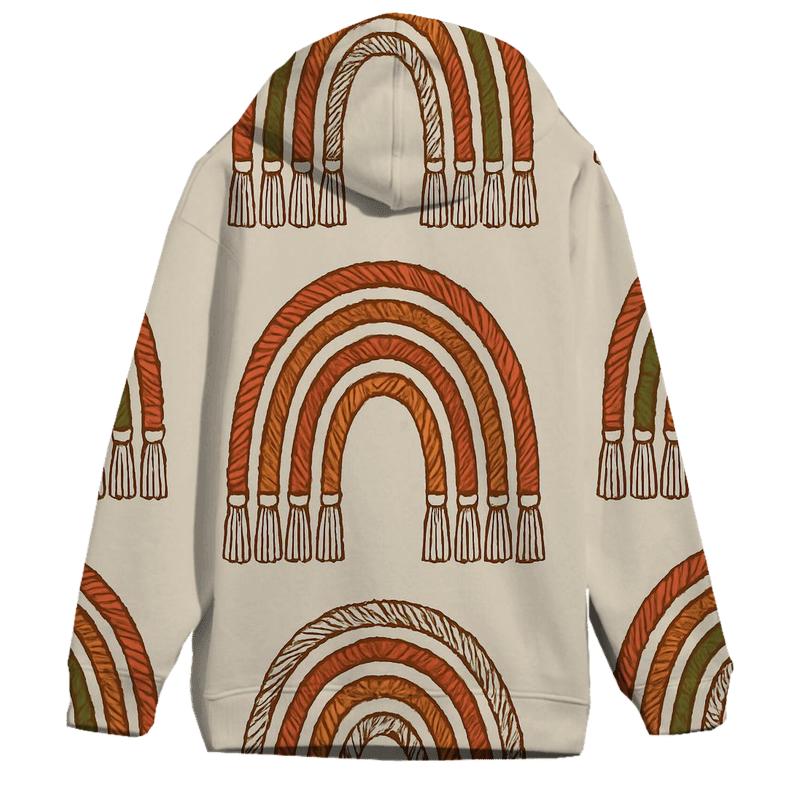 Macrame Rainbow Arch Lines hoodies fashion