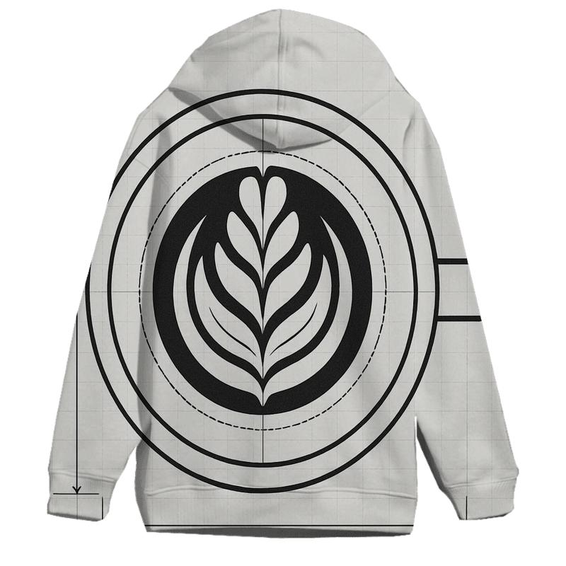 Latte Rosette Blueprint hoodie trends