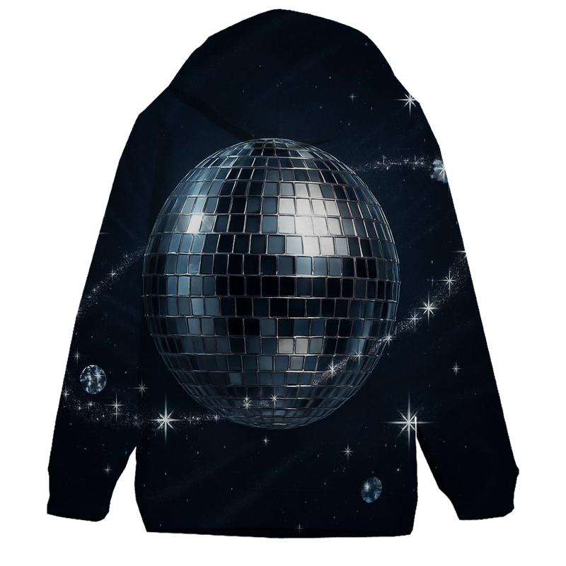 Midnight Disco Orbit embroidered hoodies
