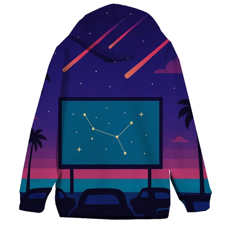 Drive In Meteor Shower Night designer hoodies