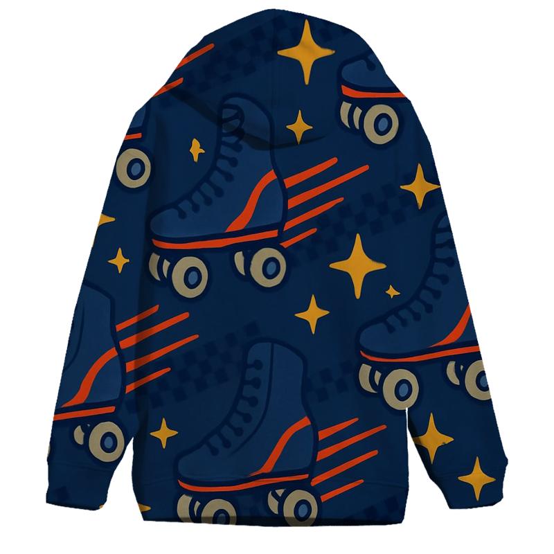 Retro Roller Rink Speed Lines heavyweight hoodies