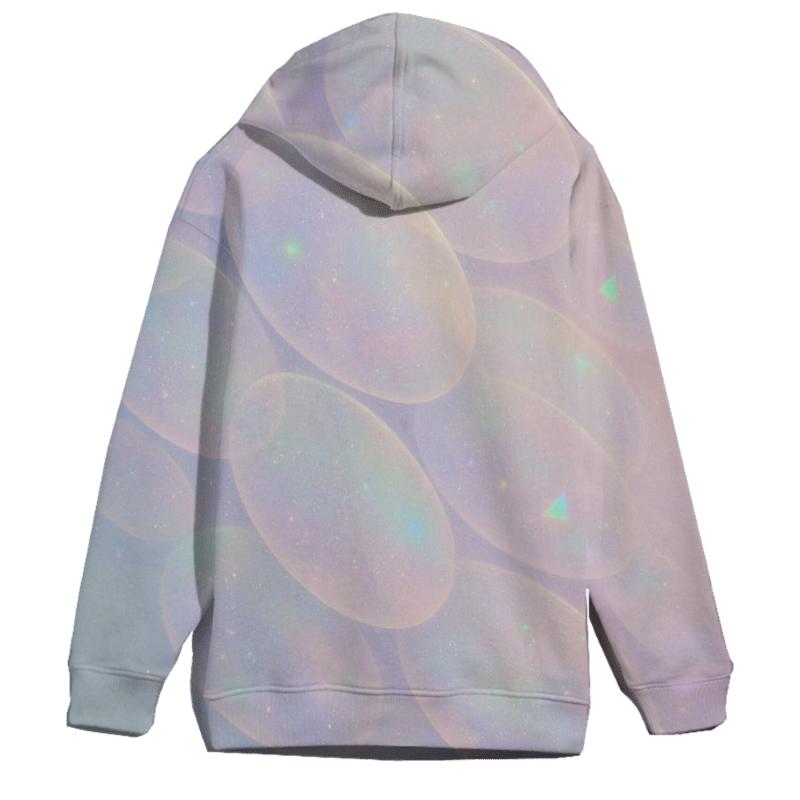 Opaline Aurora Veil printed hoodies