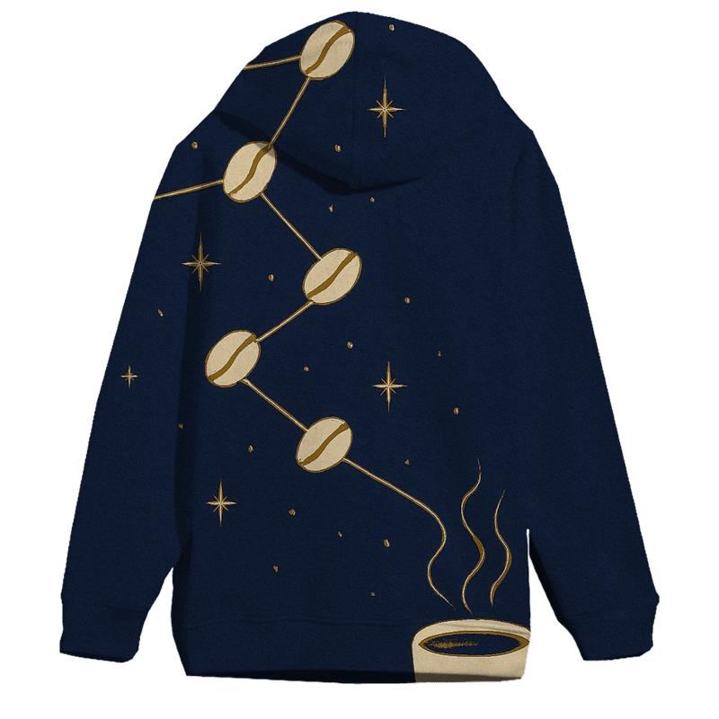 Bean Constellation Path printed hoodies