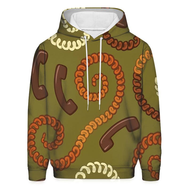 Seventies Telephone Cord Spiral lightweight hoodies