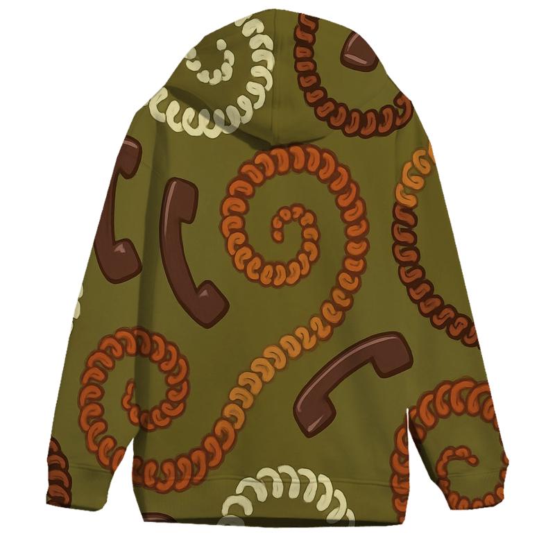 Seventies Telephone Cord Spiral lightweight hoodies