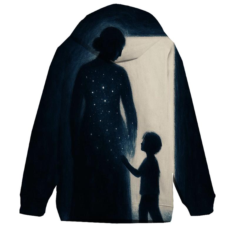 The Doorway She Became When Fear Had No Exit lightweight hoodies