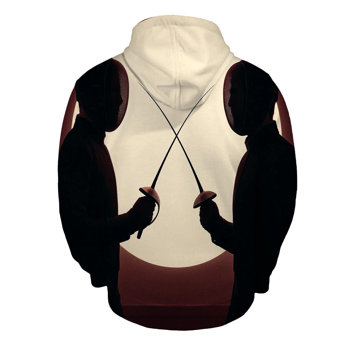 Fencing Eclipse Duel France zip-up hoodies