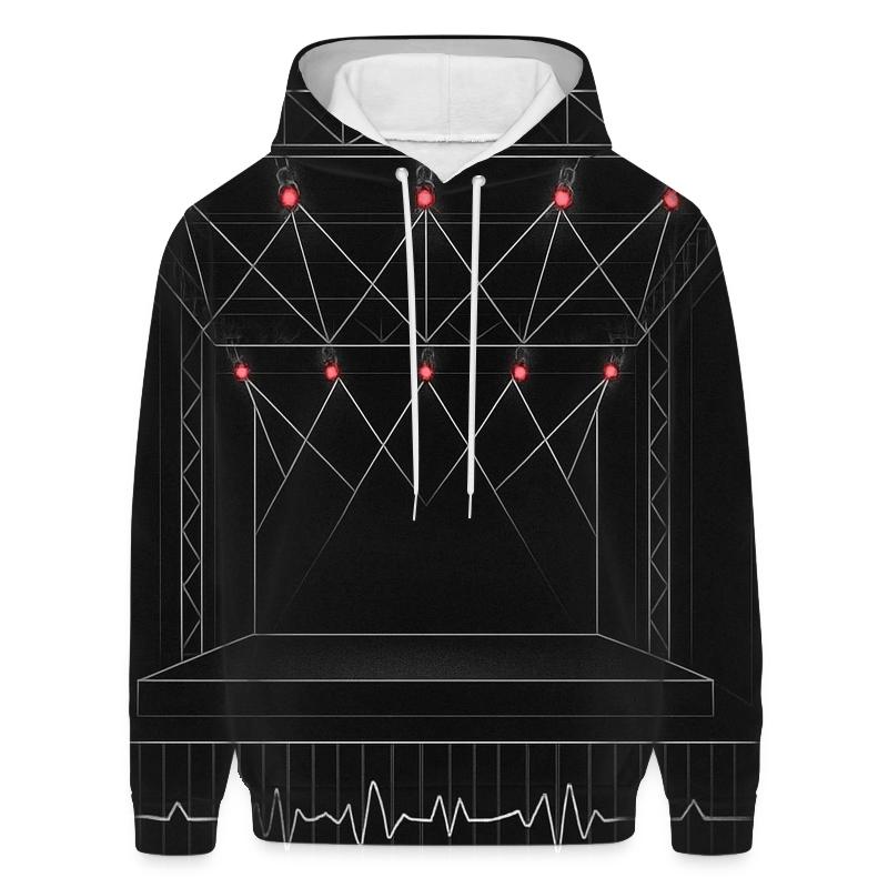 Concert Stage Wireframe embroidered hoodies