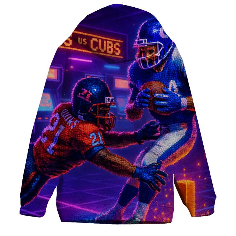 Neon Arcade End Zone Showdown hoodies fashion