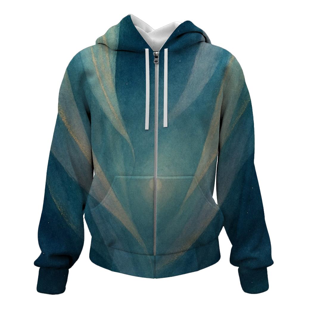 Aurora Gratitude Veil premium hoodies