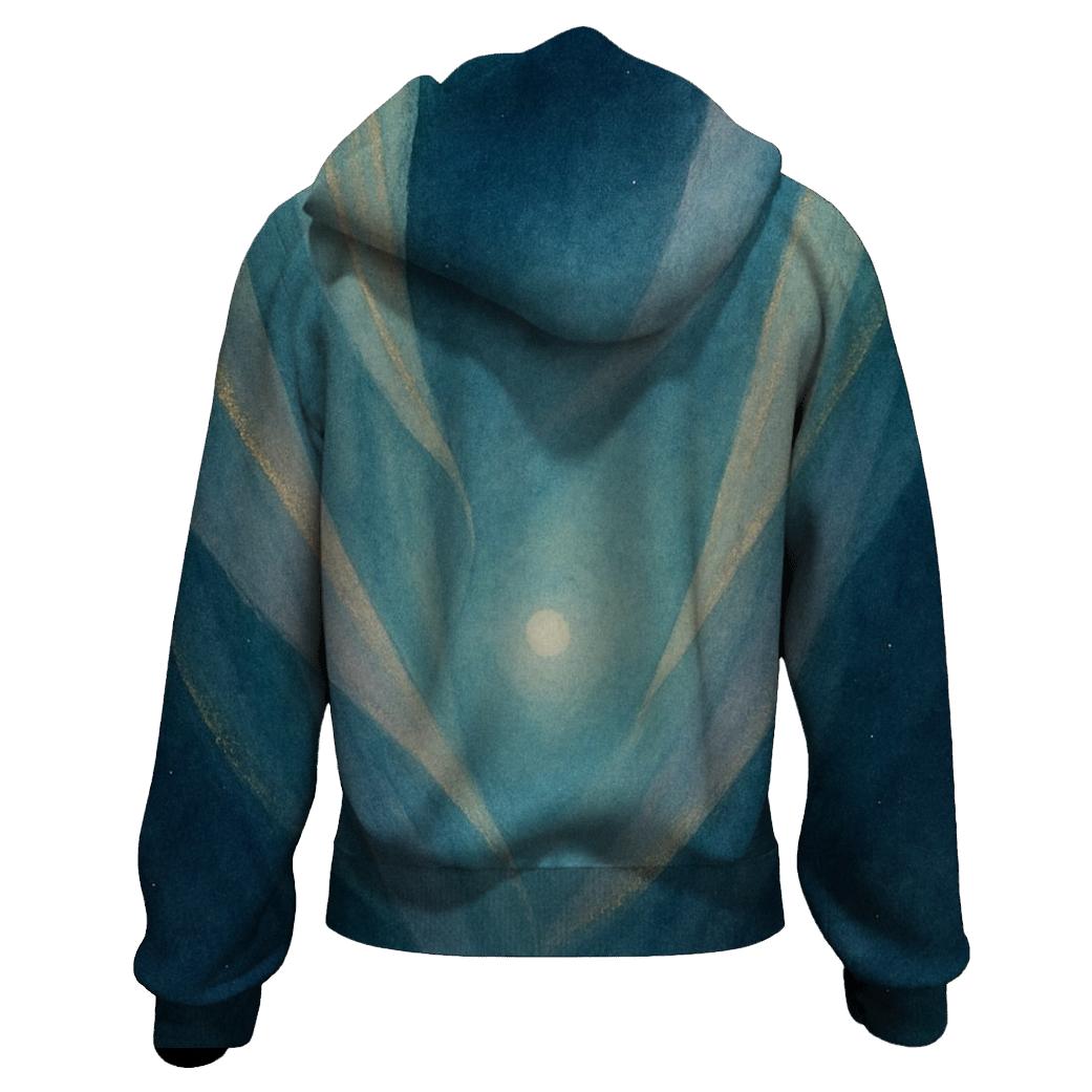 Aurora Gratitude Veil premium hoodies