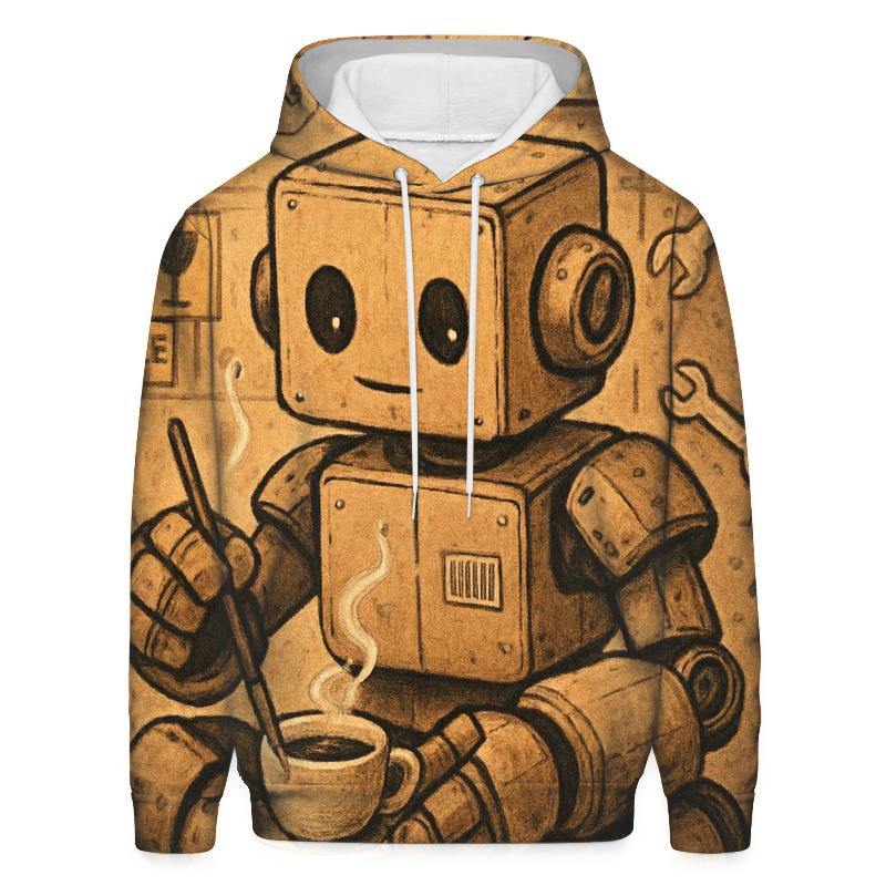 Cardboard Mech Coffee Break pullover hoodies