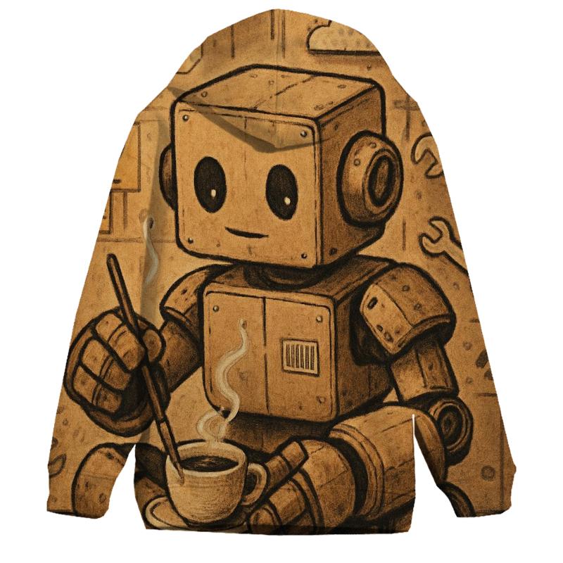 Cardboard Mech Coffee Break pullover hoodies