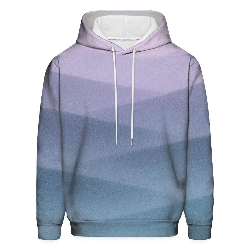 Arctic Twilight Gradient Steps graphic hoodies