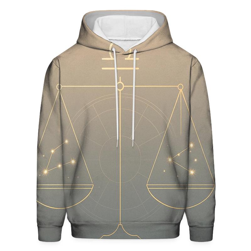 Libra Equinox Balance Star Scales heavyweight hoodies