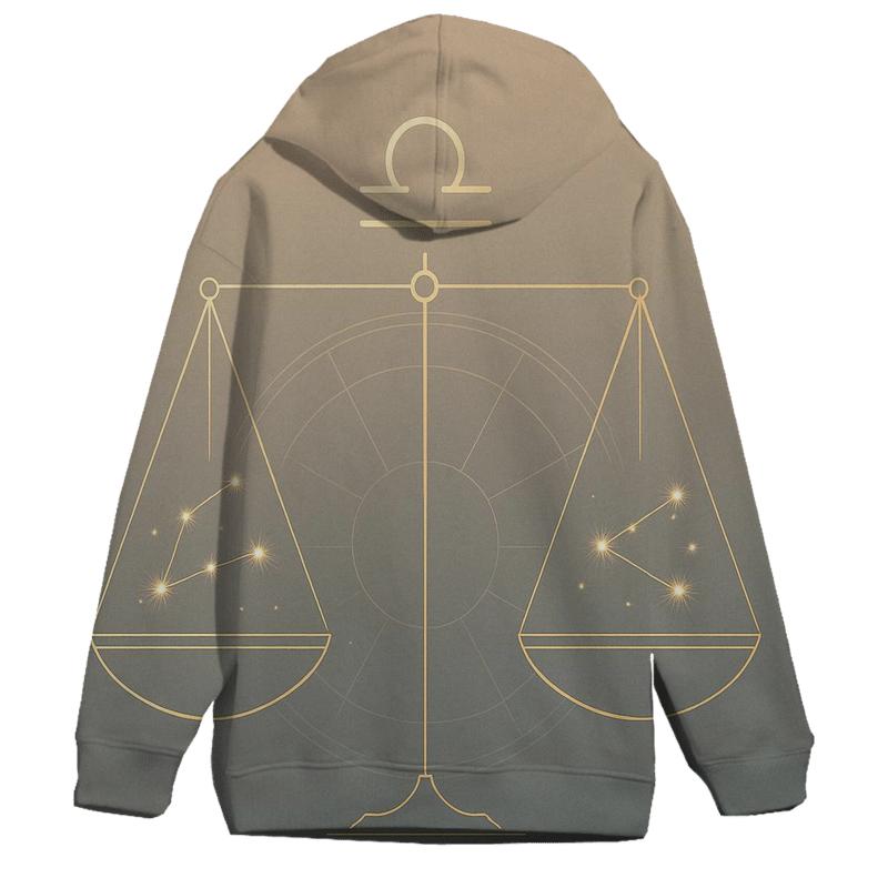 Libra Equinox Balance Star Scales heavyweight hoodies