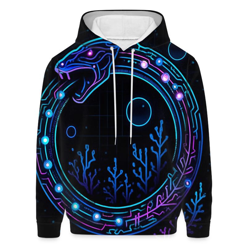 Cyber Reef Ouroboros Data Ring hoodie styles