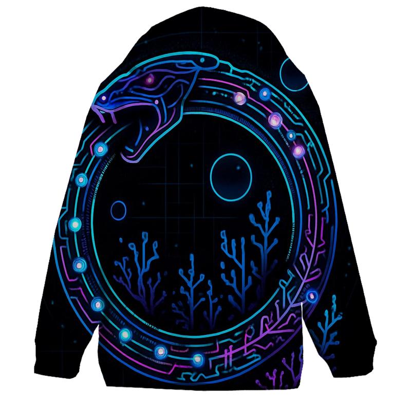 Cyber Reef Ouroboros Data Ring hoodie styles