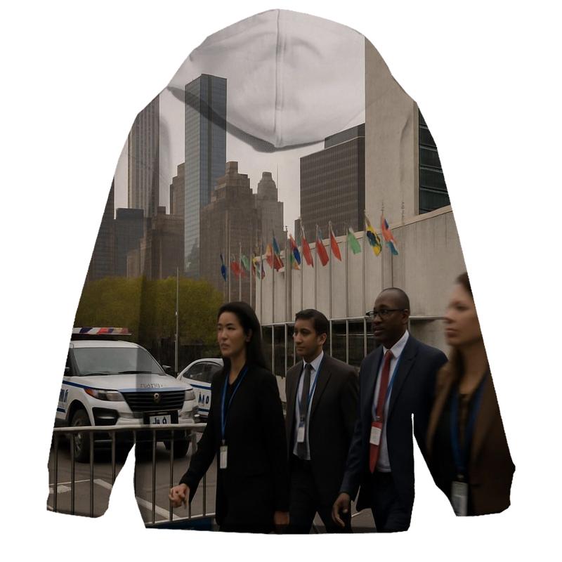 UN General Assembly Week Midtown Security Perimeter Skyline hoodie trends