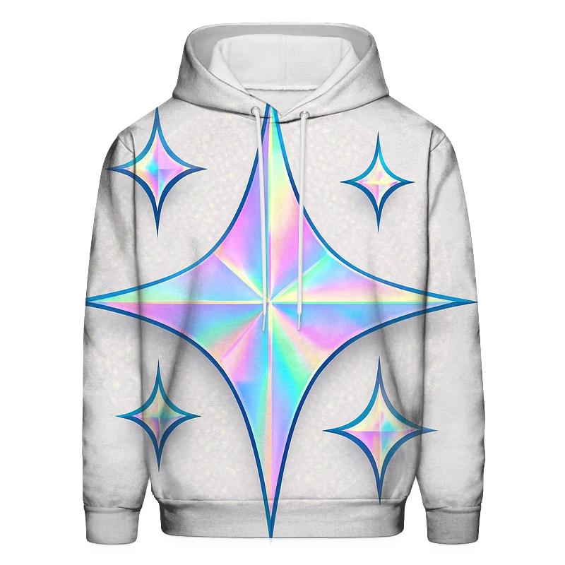 Holographic Starburst Emblem custom hoodies