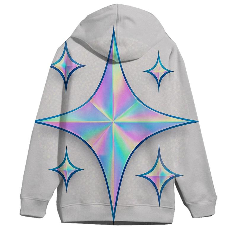 Holographic Starburst Emblem custom hoodies